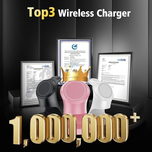 Wireless Charger,3 in 1 Magnetic Wireless Charger Stand, Fast Wireless Charging Dock for iPhone 17/16/15/14/13/12 Series, Apple Watch Series, AirPods Pro. - Image 6