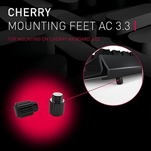 Cherry AC 3.3, Aluminium Ergonomic Palm Rest and Detachable Feet, Original Accessories for Cherry MX Board 3.0 S Gaming Keyboard, Quickly Attached, Black - Image 3