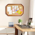 Scalloped Edge Wooden Frame Cork Board 30x20in (75x50CM) - Image 6