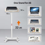 2-in-1 Floor Music Stand & Desktop Book Stand, 16.5"–51" Height Adjustable - Image 3