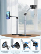 Mistriddle Magnetic Overhead Phone Stand, Adjustable Arm with Extension Rod - Image 3