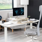 VIVO Light Wood 26 in Standing Desk Converter, DESK-V026KF - Image 2