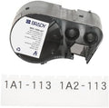 Brady Self-Laminating Vinyl Label Tape for Label Printer BMP51/BMP53/M511 - Self Adhesive Printer Labels - Black on White, Transparent (25,40 mm (W) x 7,62 m (L)) - M5C-1000-427 by BradyCorp