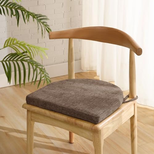Chair Cushions: Premium High-Density Memory Foam Seat Cushion for Office, Home, & Car - Ergonomic Design for Comfortable Sitting, Relieves Pain & Tailbone Pressure with Non-Slip Bottom, 4 Pack, Coffee - Image 3