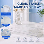 SiliFine 6 Pack Clear Acrylic Book Display Stands, 12 x 8.5 x 5.1 in - Image 5