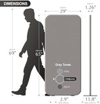 DECOLAB Standing Wall Room Dividers, Portable Partition, 29"x65", Sterling - Image 6