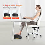 Comfier Foot Rest Under Desk at Work with Heat,Foot Warmer,Adjustable Height Foot Stool Under Office Desk, Memory Foam Foot Stools for Back Pain Relief,Foot Stand,Gift - Image 3