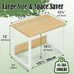 Printer Stand for Desk, 17.1"x12.4" Desktop Printer Stand Shelf Organzier - Image 5