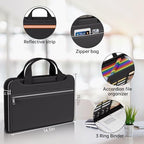 Fireproof Accordion File Binder Organizer,1" D Rings for 225 Sheets - Image 5