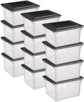 Sterilite File Box Tote with Lids for Letter and Legal Folders, 12-Pack by Sterilite