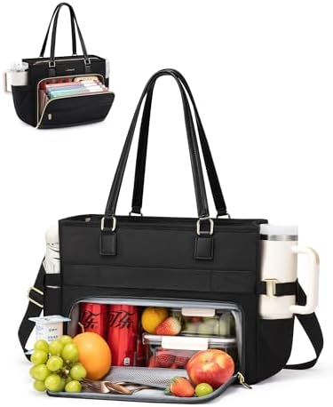 LOVEVOOK Work Tote Bag for Women,Laptop Bag with File Organizer for Teacher by LOVEVOOK