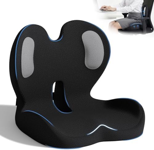 Seat Cushion,Memory Foam Chair Cushion for Office and Car by ECONVCE