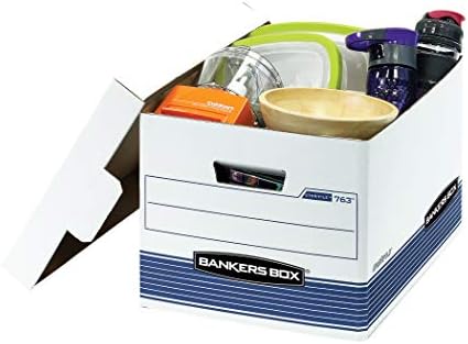 Bankers Box 30-Pack Medium Duty File Storage Boxes with Lids, FastFold Assembly, Letter/Legal, STOR, (0076316) - Image 4