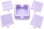 Sticky Note Holder with Checklist Stencils, Desk Organizer，White - Image 5