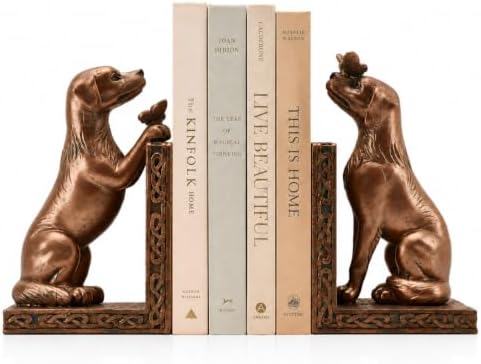 Dog Decorative Bookend for Shelves - Dog Book Ends by Tiejiajing