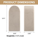 Koville African Natural Marble Bookends for Shelves, 7lbs Heavy-Duty Marble Book Holders, Decorative Book Ends, Bookshelf Apartment Decor for Normal Books/CD/Video Games - Image 2