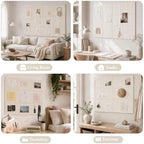 36" x24" Large Felt Bulletin Board, Bold-Stripe 6-Pack Cork Boards - Image 5