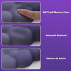 MoKo Cloud Wrist Rest for Keyboard and Mouse with Mouse Pad, Purple - Image 5