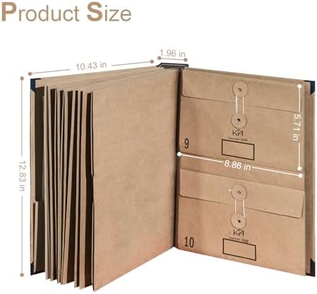 Expandable Important Document Organizer with Labeled Pockets - Image 4