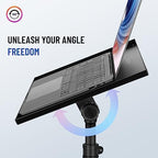 CAHAYA Projector Stand Adjustable Laptop Tripod Stand Portable with Casters - Image 5