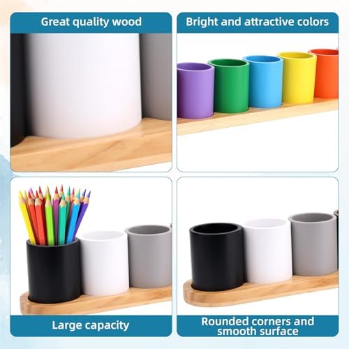 Wooden Colored Pencil Holder, Crayon Holder - Image 4