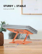 Z-Shaped Laptop Stand for Desk Fits 10"-16" Notebook, Orange - Image 4
