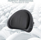 Skechers Lumbar Pillow Premium Memory Foam,Double-Layer-Office Chair Cushion for Tailbone Pain Relief,Butt Pillow for Office Chair,Car seat Cushion,Long Sitting Office Workers,and Car Drivers,Black - Image 5