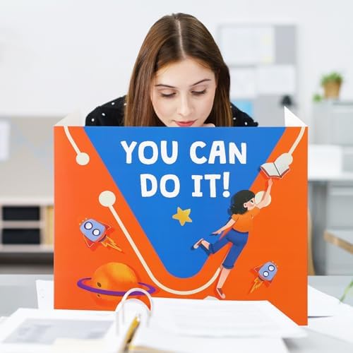 24 Pcs Privacy Folders for Students Testing, Encourage, Colorful - Image 6