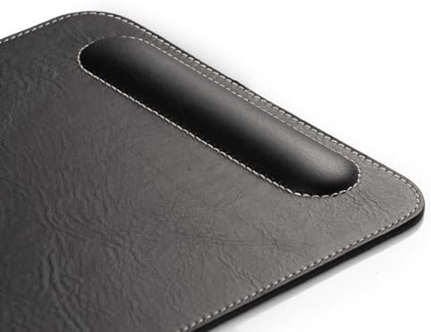 Londo Top Grain Leather Mouse Pad with Wrist Rest – Ergonomic Support, Non-Slip Base, Smooth Surface - Image 3