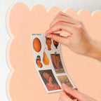 Scalloped Bulletin Board 24x18 inches, Decorative Felt Pin Board for Wall - Image 4