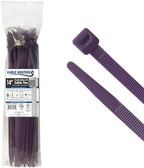 Kable Kontrol Cable Zip Ties, 14 Inch, 100 Pcs, HD 120lbs Test, Purple by KABLEKONTROL%C2%AE