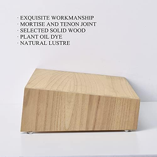 KIRIGEN Adjustable Wooden Under Desk Footrest, Office Foot Stool, Natural - Image 4