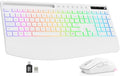Trueque Wireless Keyboard and Mouse Combo, 4000mAh Battery, Wrist Rest by Trueque