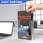 5 Pack 6 X 9 Inch Acrylic Brochure Holder Wall Mount, Pamphlet Holder Wall Mount, Clear Plastic Brochure Display Stand, Literature Flyer Holder Rack For Pamphlets, Mail , Magazines, Booklets Hold - Image 3