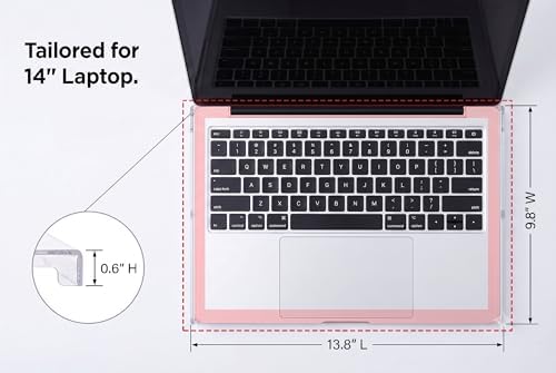 Veemoon 14inch Laptop Keyboard Cover, Transparent Acrylic Anti-Cat Keyboard Cover Clear Laptop Protective Case - Dustproof Waterproof Anti-Hit -Computer Accessories for Home School Office - Image 3
