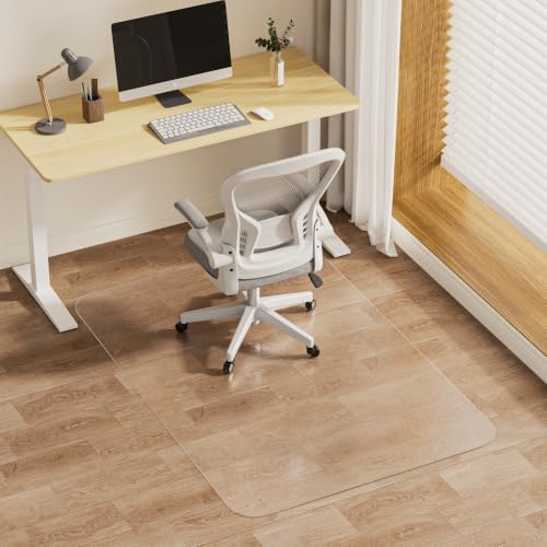 Clear Office Chair Mat for Hardwood Floors, Heavy Duty Protector by MZLCDW