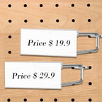 Thyle 100 Pcs Metal Scan Hook with Label Holder for 1/8" to 1/4" Pegboard, Peg Board Hooks with Price Tag, Pegboard Wall Accessories for Home Garage Retail Display Supplies (4 Inch) - Image 6