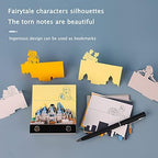 3D Sticky Note Paper Memo Pad,Fantasy Castle Notepad 3D Paper Card Craft Character Silhouette Desk Decoration DIY Creative Gift - Image 4