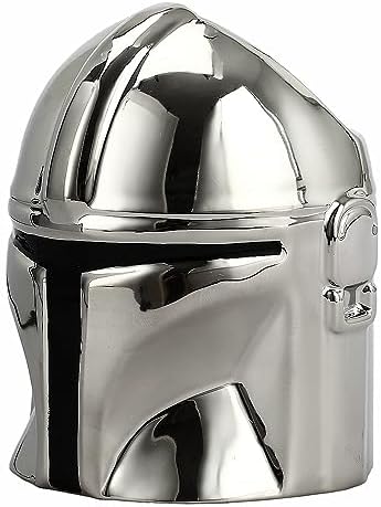 Bioworld The Mandalorian Din Djarin Helmet Pen Cup Silver - Image 2