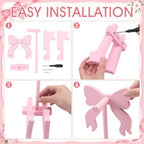 Mifoci Pink Bow Headphone Stand with Gaming Controller Holder - Image 3