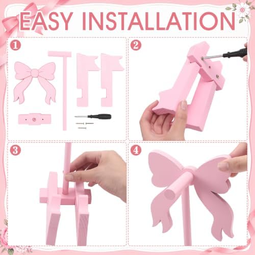 Mifoci Pink Bow Headphone Stand with Gaming Controller Holder - Image 3