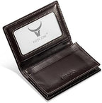 HISCOW Full Grain Leather Business Card Holder Case by HISCOW