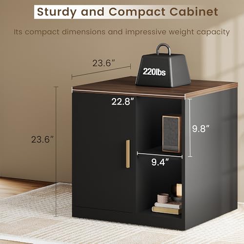 ModernMate Printer Stand with Door, Open Adjustable Shelves - Image 4