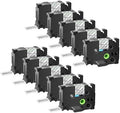 GREENCYCLE TZe-161 36mm 1.4 Laminated Clear Tape Compatible for Brother P-Touch Label Maker Tape TZe161 TZ-161 Black on Clear TZe TZ Label for Ptouch PT-910BT P900W P950W 530 550, 10 Pack by greencycle