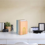 Chunful 18 Pcs Gold Metal BookEnds Shelves, 5.5 x 3.75 x 2.25 in - Image 6
