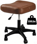 Ergonomic Adjustable Under Desk Footrest,Ottoman with Wheels by LIMKOMES