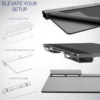 VIVO Black 71 x 30 in Standing Desk, DESK-KIT-E2W-P3B-71 - Image 6