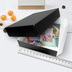 Lineco Museum Archival Storage Box, Drop Front, 11.75x15.25x3 in, Black - Image 3