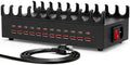 300W USB Charging Station for Multiple Devices - 24 Ports Desktop Multi Fast Charger Station with Device Organizer Stand & Multi Protection, USΒ Power Strip Suitable for Home Office School Studio by NJFOREVER