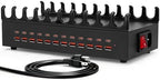 300W USB Charging Station for Multiple Devices - 24 Ports Desktop Multi Fast Charger Station with Device Organizer Stand & Multi Protection, USΒ Power Strip Suitable for Home Office School Studio by NJFOREVER